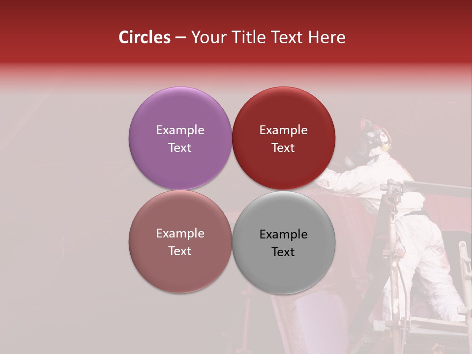 Paint Workshop Person PowerPoint Template