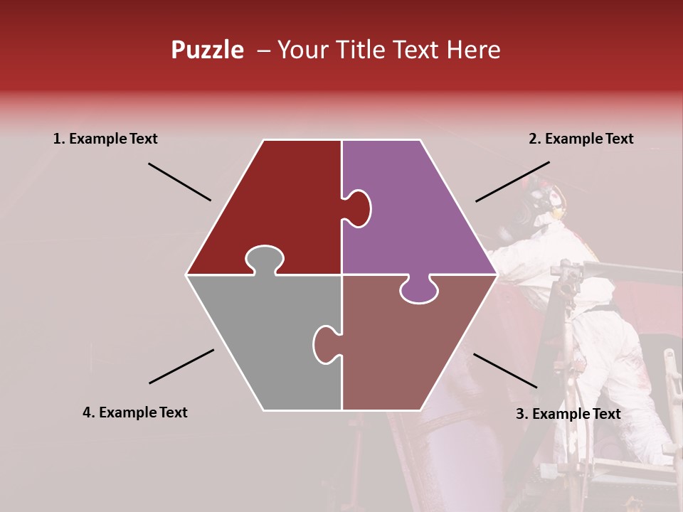 Paint Workshop Person PowerPoint Template