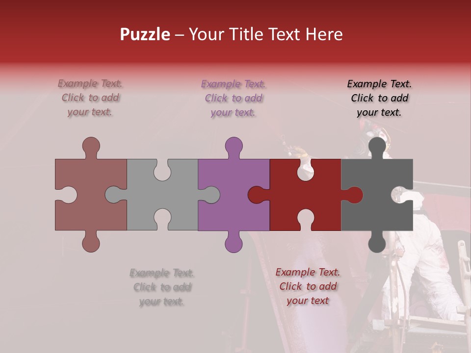 Paint Workshop Person PowerPoint Template