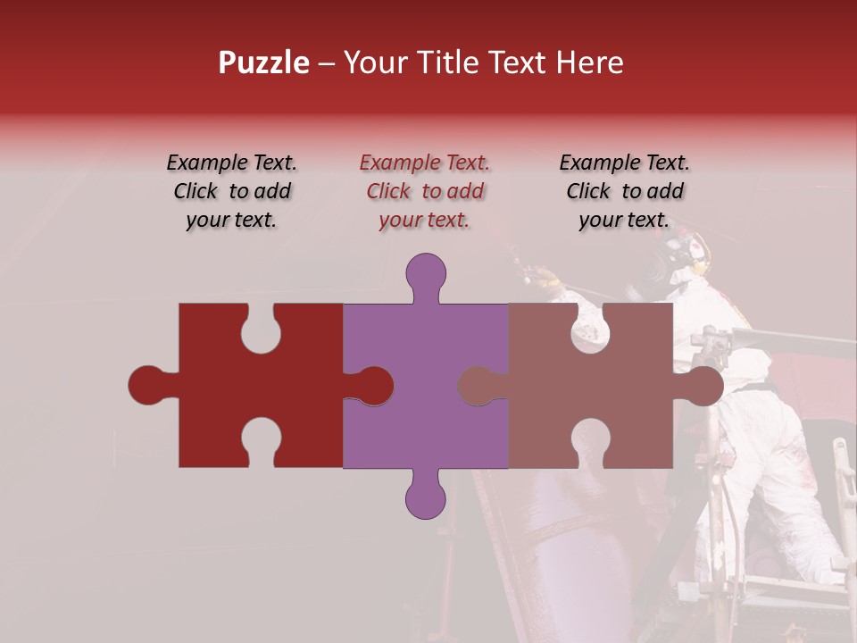 Paint Workshop Person PowerPoint Template