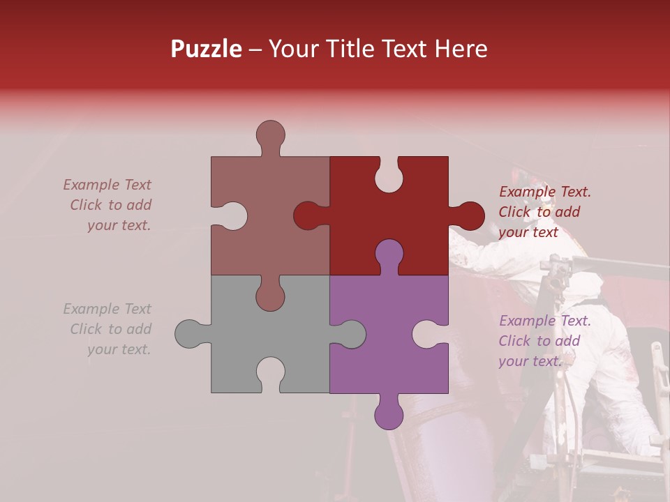 Paint Workshop Person PowerPoint Template