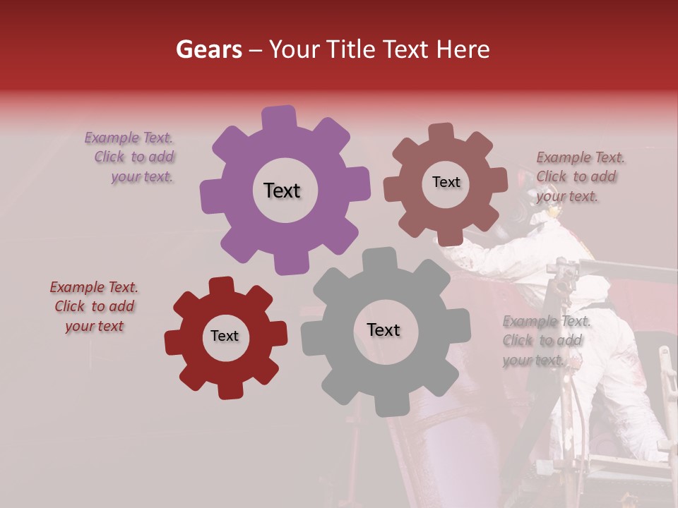 Paint Workshop Person PowerPoint Template