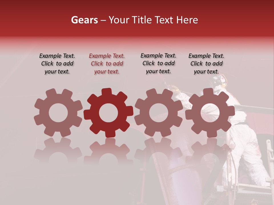 Paint Workshop Person PowerPoint Template