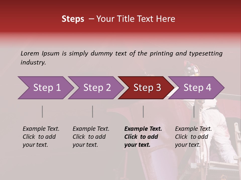 Paint Workshop Person PowerPoint Template