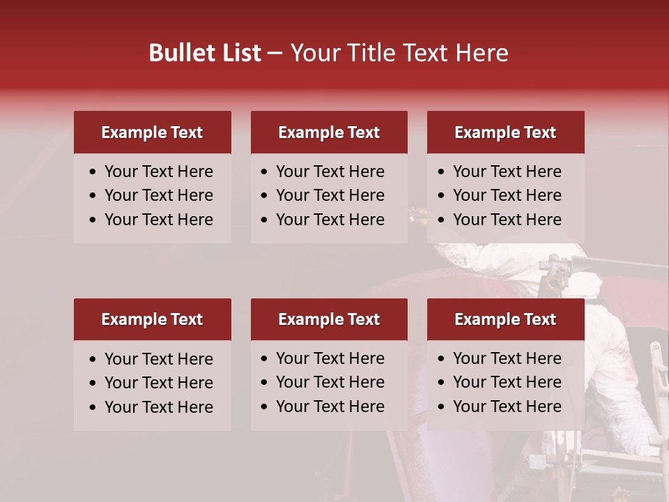 Paint Workshop Person PowerPoint Template