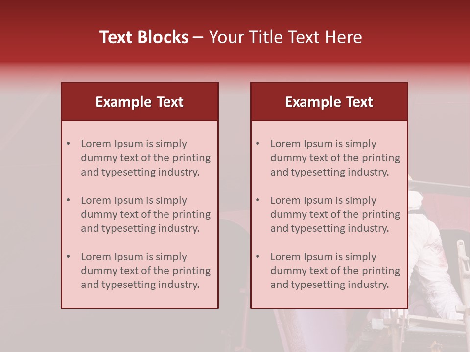 Paint Workshop Person PowerPoint Template
