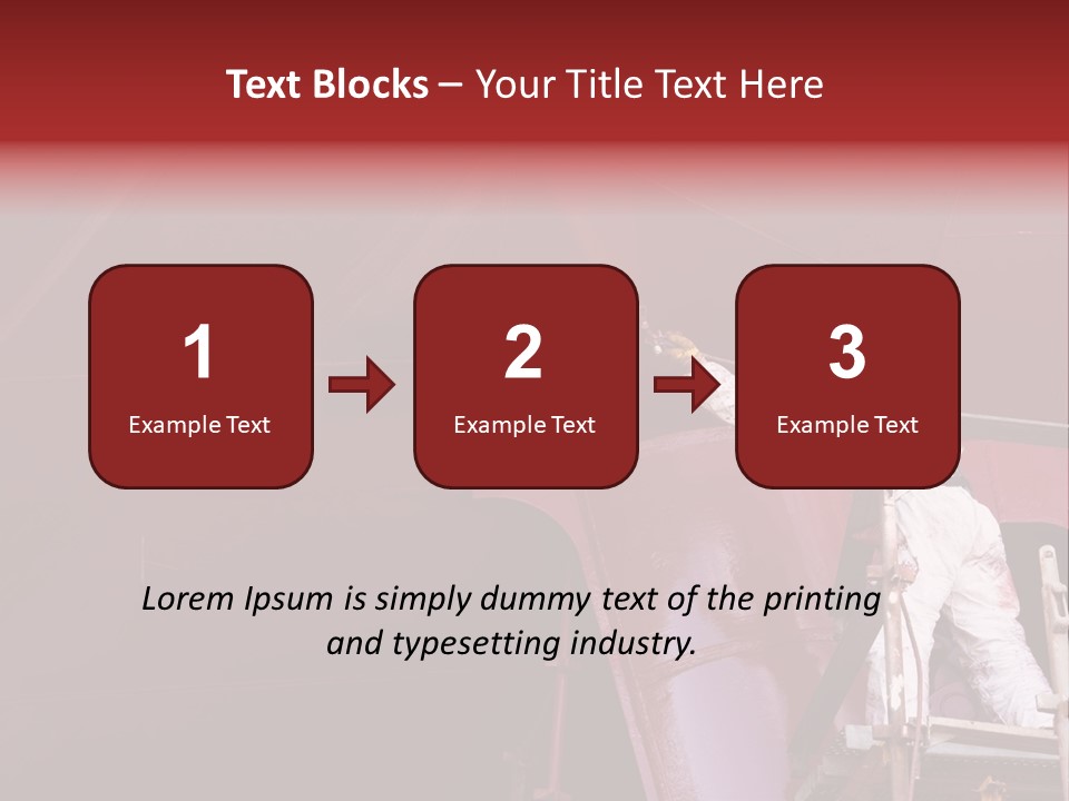 Paint Workshop Person PowerPoint Template
