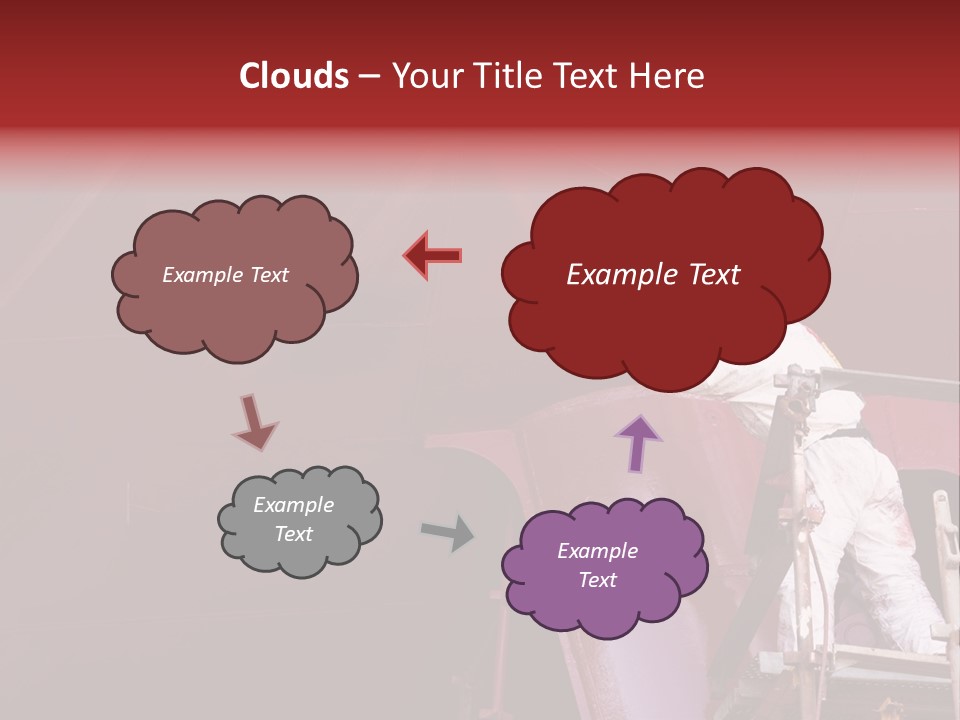 Paint Workshop Person PowerPoint Template