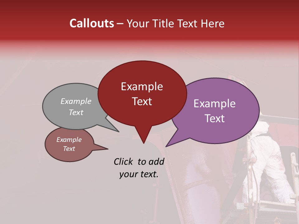 Paint Workshop Person PowerPoint Template