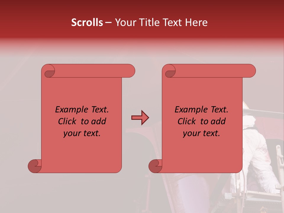 Paint Workshop Person PowerPoint Template
