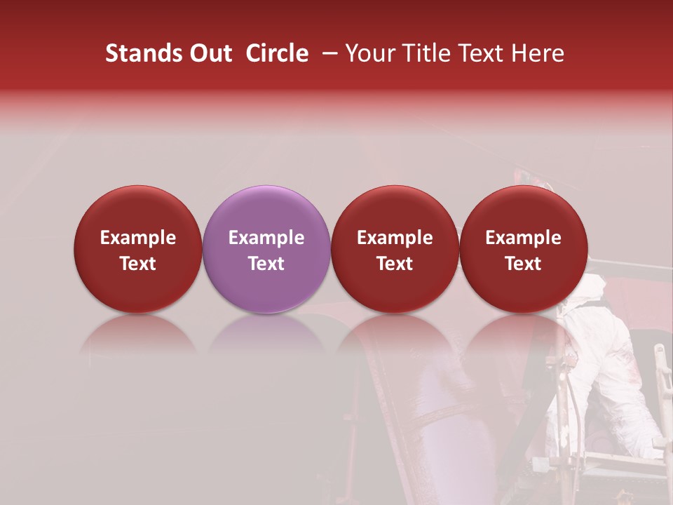 Paint Workshop Person PowerPoint Template