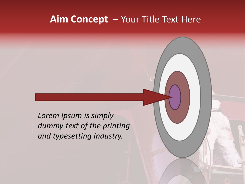 Paint Workshop Person PowerPoint Template