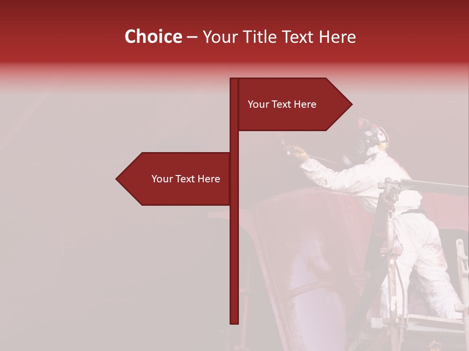 Paint Workshop Person PowerPoint Template