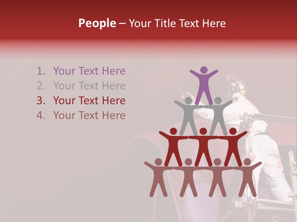 Paint Workshop Person PowerPoint Template