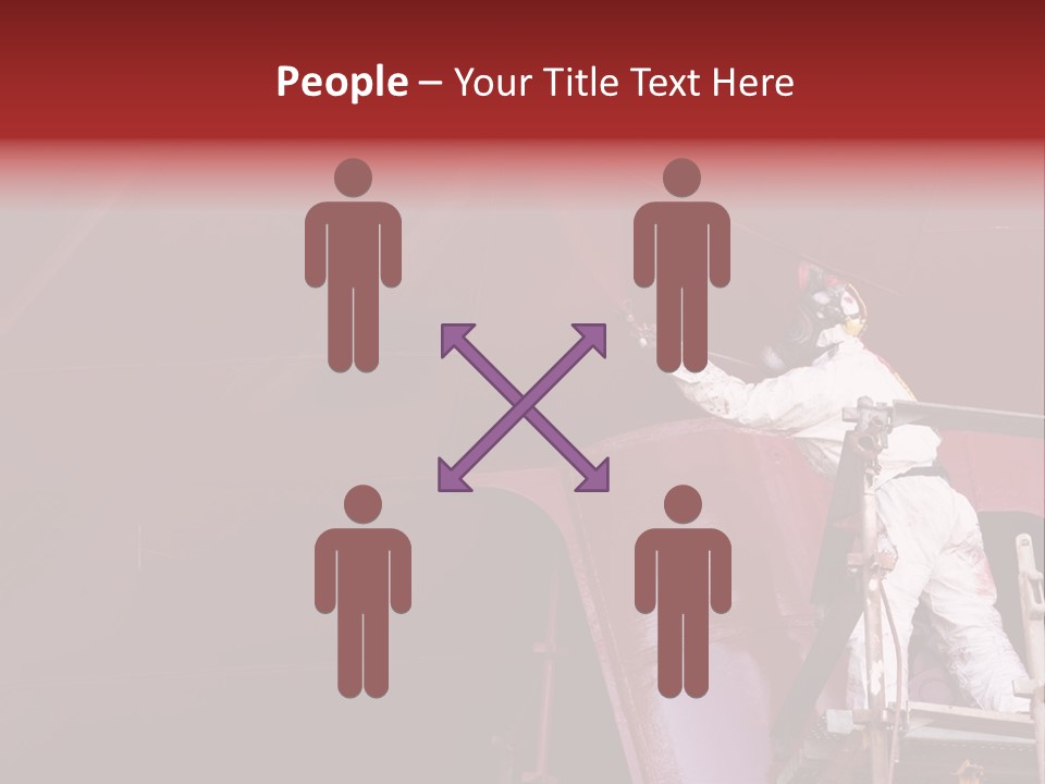 Paint Workshop Person PowerPoint Template