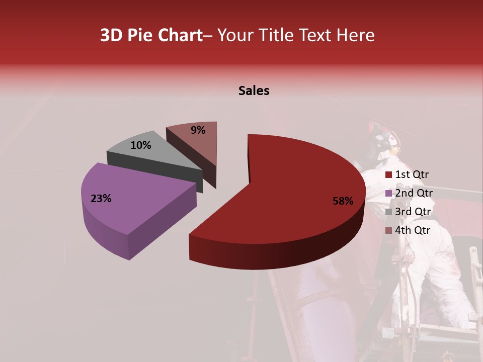 Paint Workshop Person PowerPoint Template