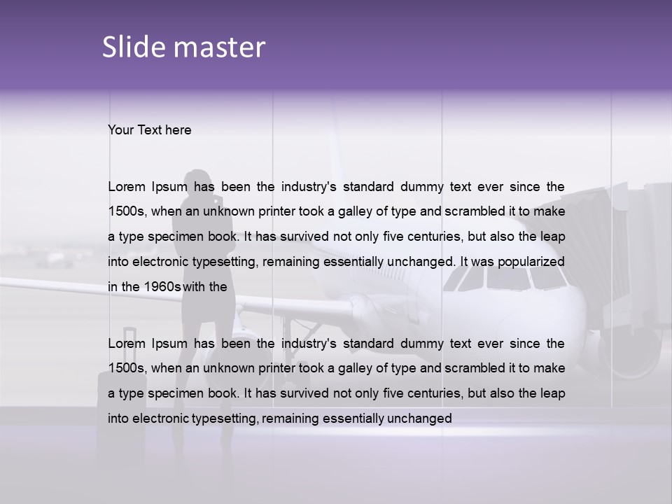 Supplier Plane Travel PowerPoint Template