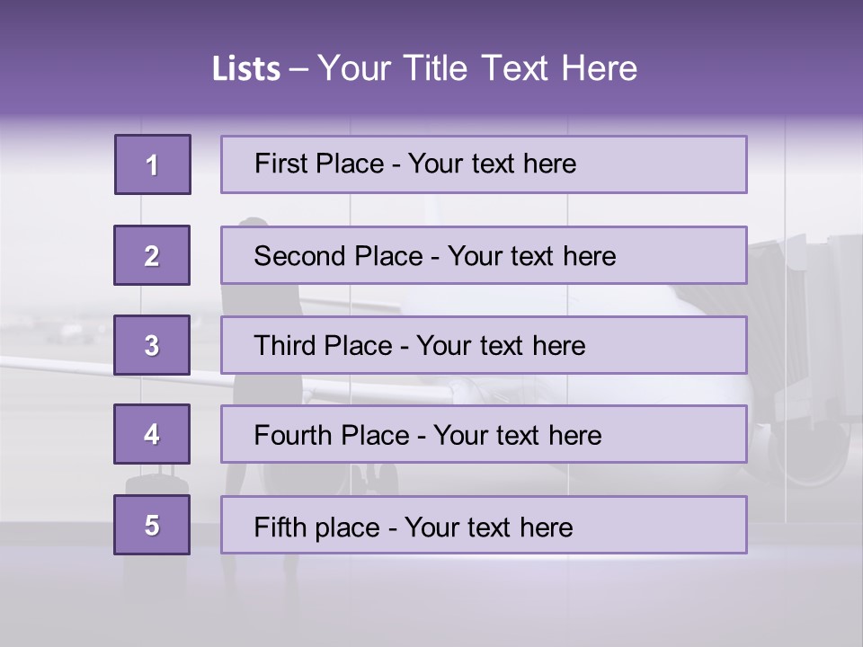 Supplier Plane Travel PowerPoint Template