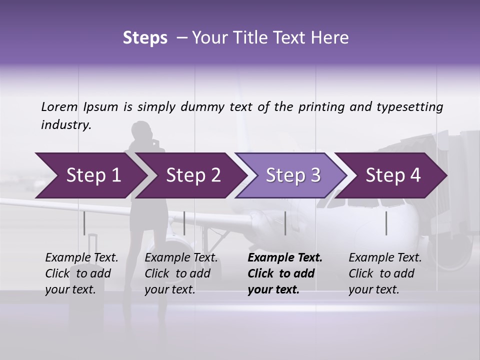 Supplier Plane Travel PowerPoint Template