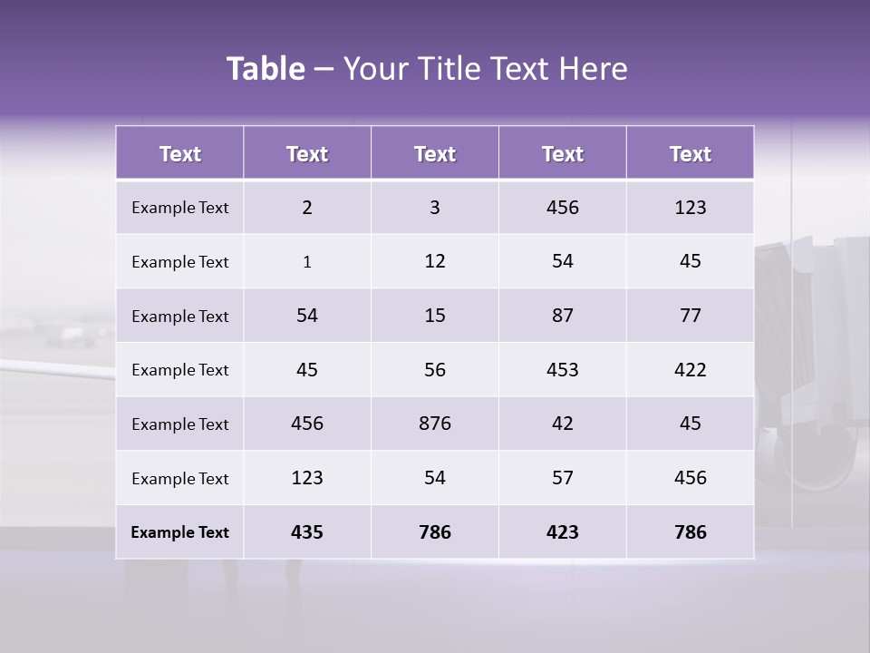 Supplier Plane Travel PowerPoint Template