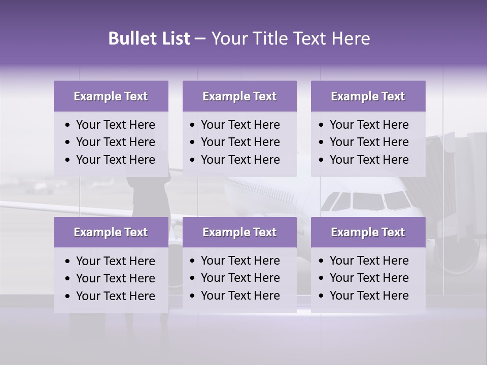 Supplier Plane Travel PowerPoint Template