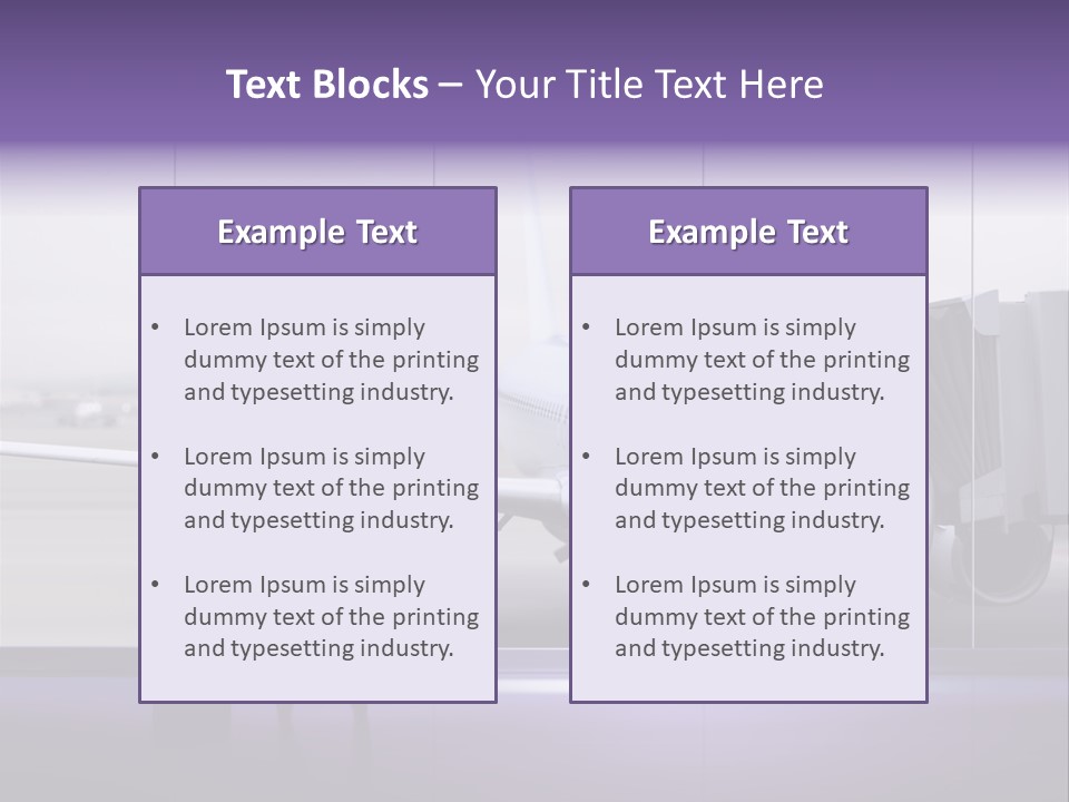 Supplier Plane Travel PowerPoint Template