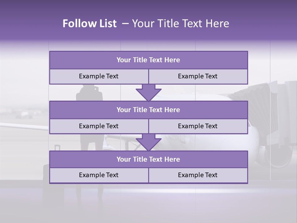 Supplier Plane Travel PowerPoint Template