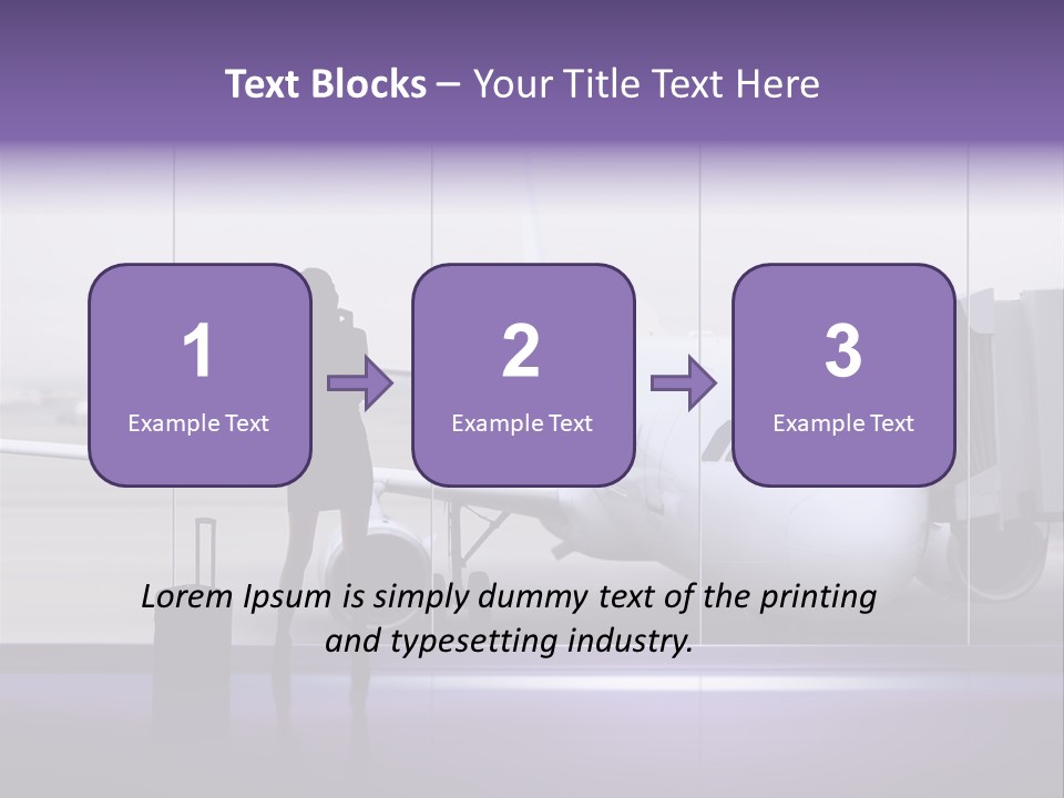 Supplier Plane Travel PowerPoint Template
