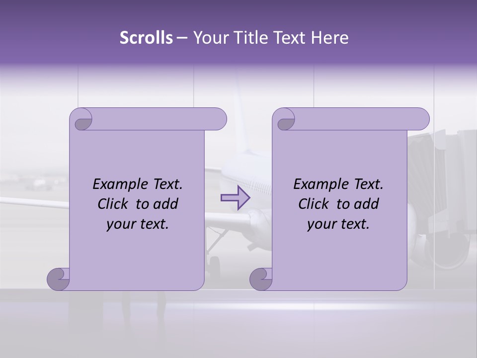 Supplier Plane Travel PowerPoint Template