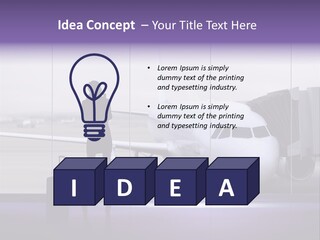 Supplier Plane Travel PowerPoint Template