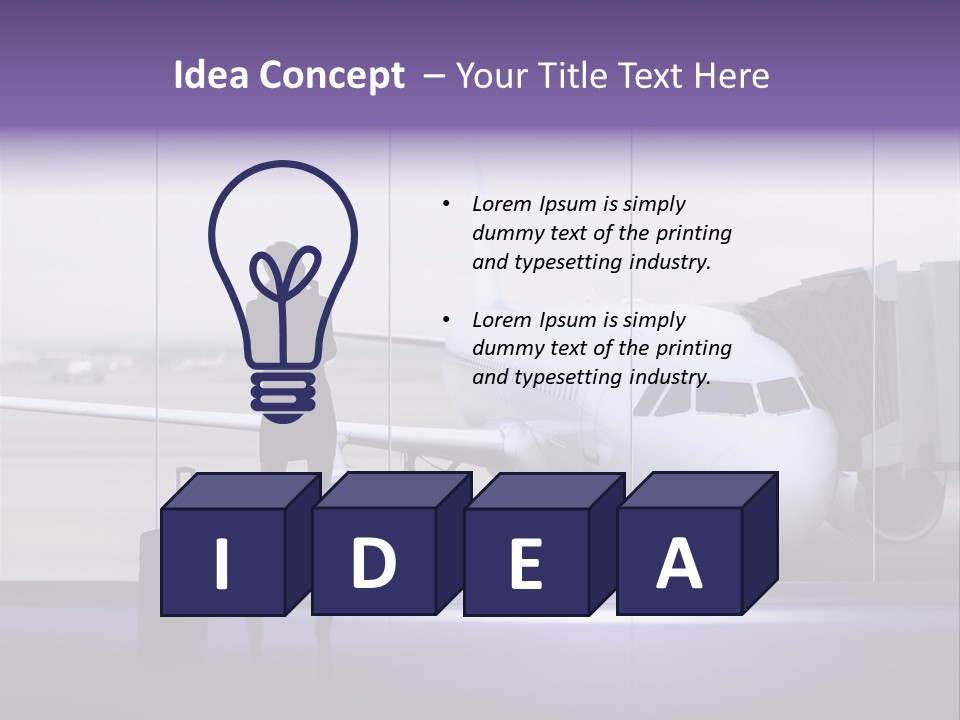 Supplier Plane Travel PowerPoint Template