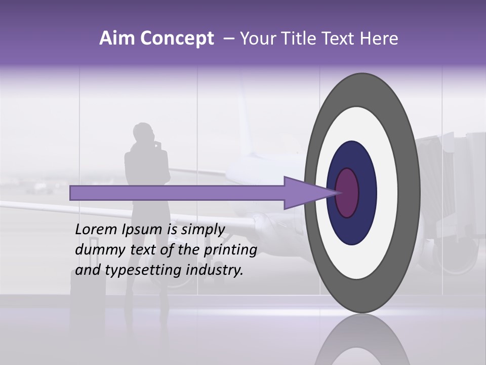 Supplier Plane Travel PowerPoint Template