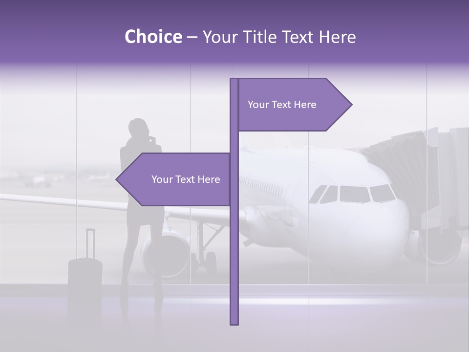 Supplier Plane Travel PowerPoint Template