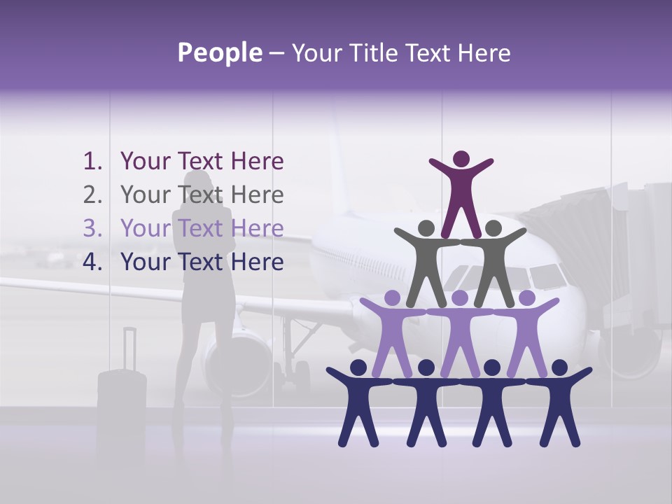 Supplier Plane Travel PowerPoint Template