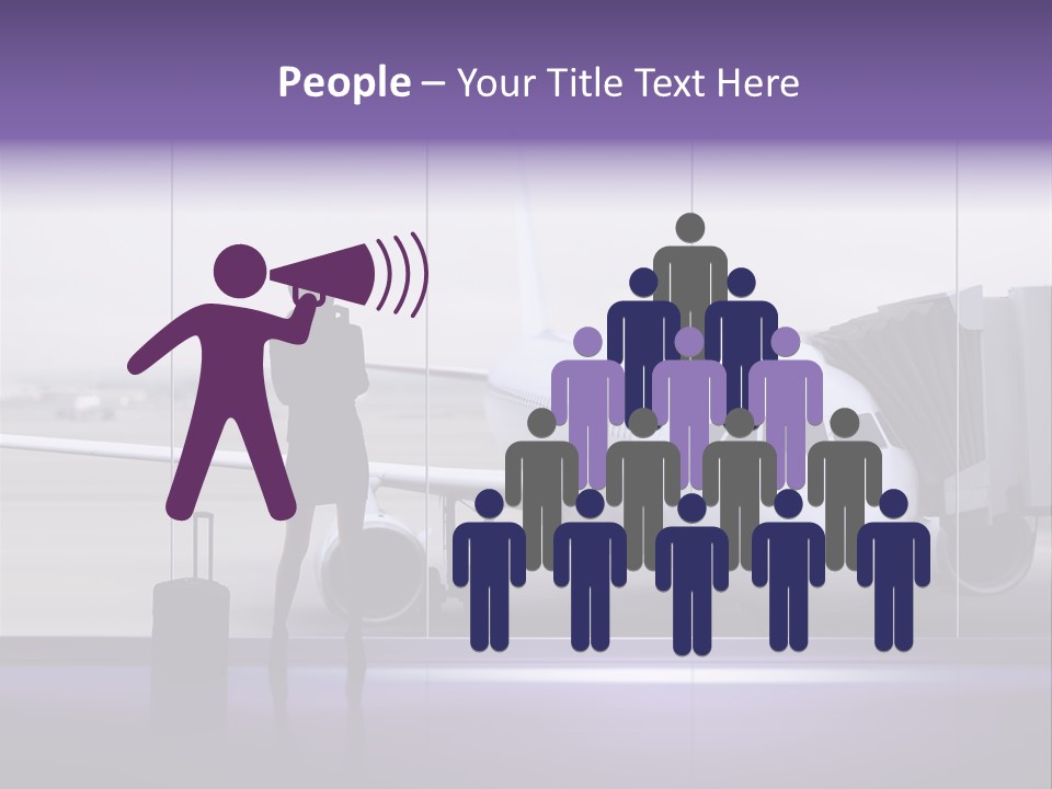 Supplier Plane Travel PowerPoint Template