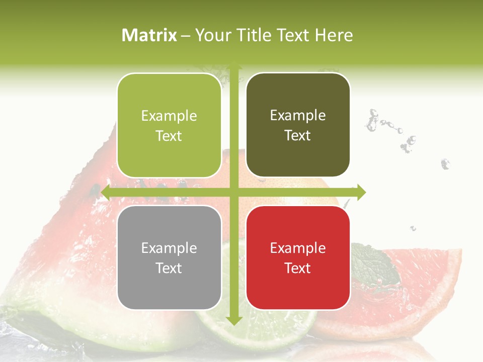 Red Fresh Herb PowerPoint Template