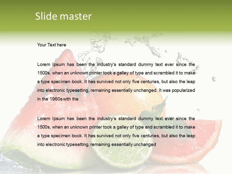 Red Fresh Herb PowerPoint Template