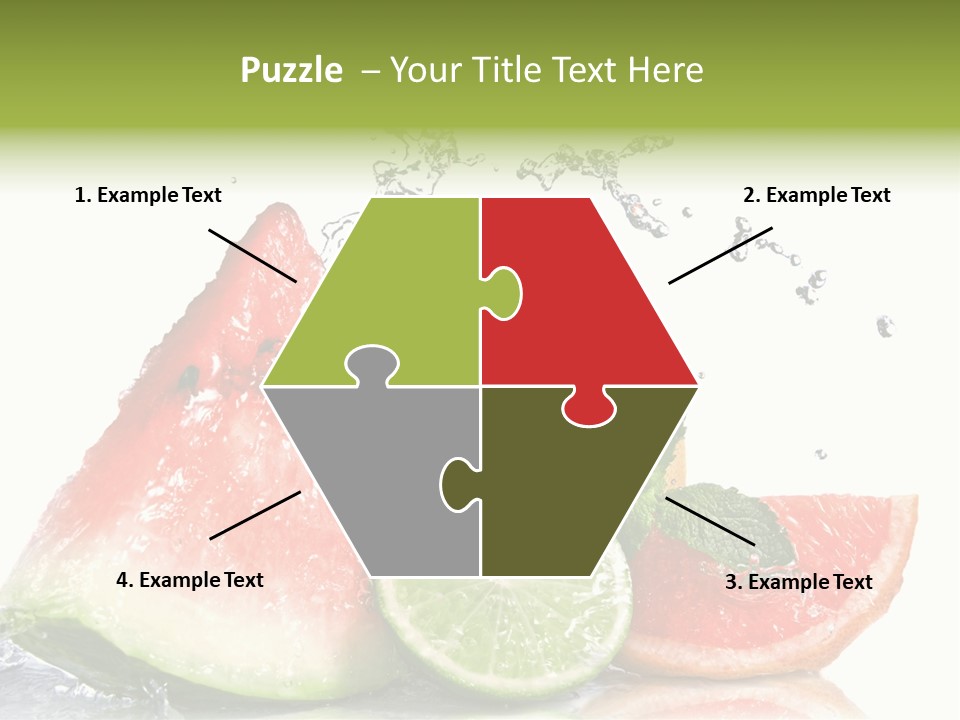 Red Fresh Herb PowerPoint Template