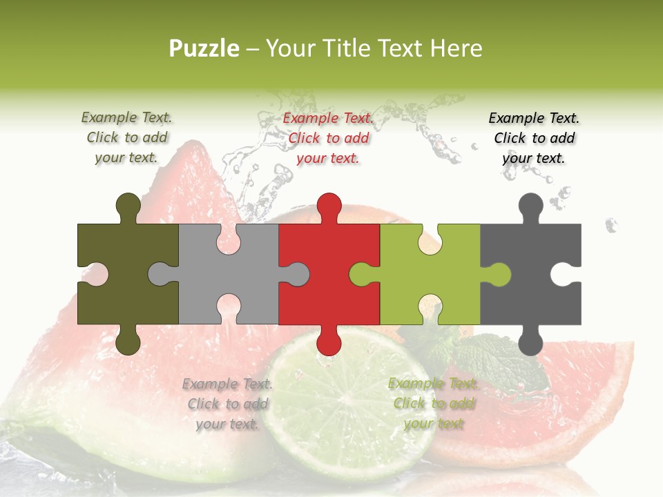 Red Fresh Herb PowerPoint Template