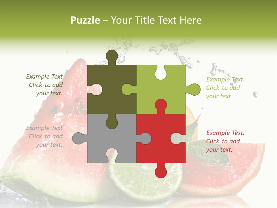 Red Fresh Herb PowerPoint Template