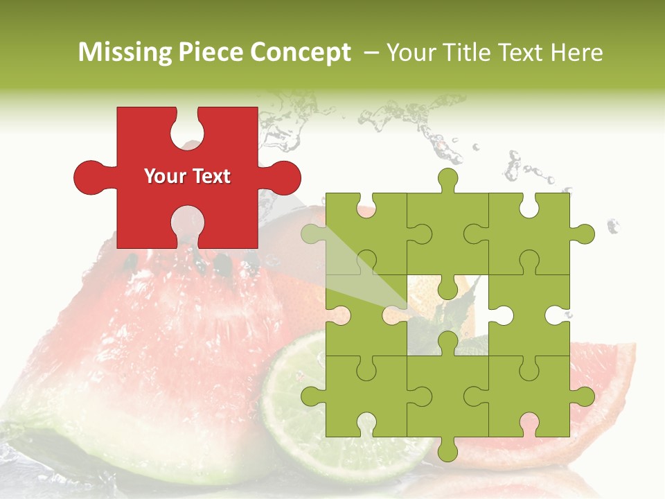 Red Fresh Herb PowerPoint Template