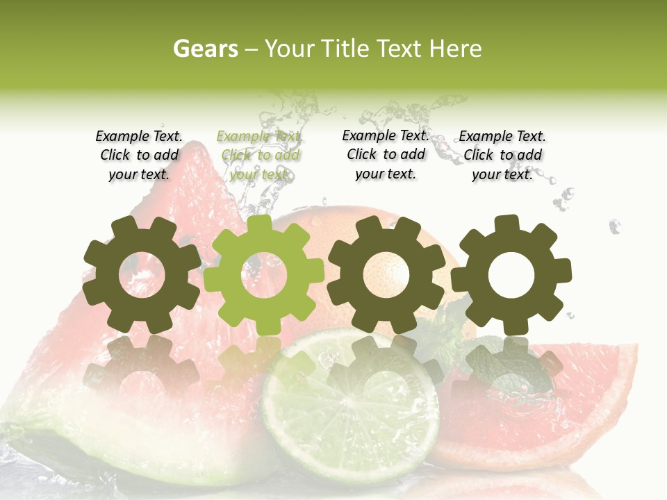 Red Fresh Herb PowerPoint Template