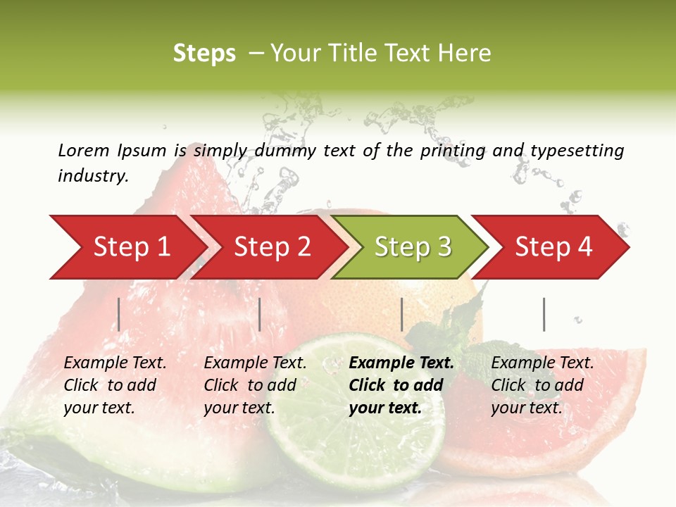 Red Fresh Herb PowerPoint Template