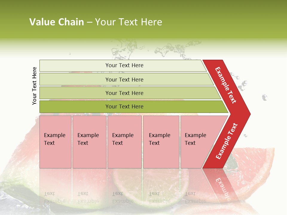 Red Fresh Herb PowerPoint Template
