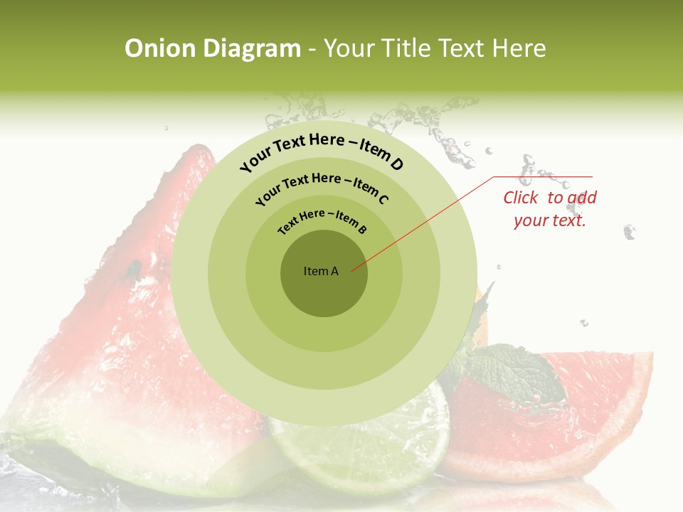 Red Fresh Herb PowerPoint Template