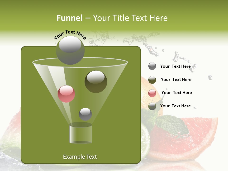 Red Fresh Herb PowerPoint Template