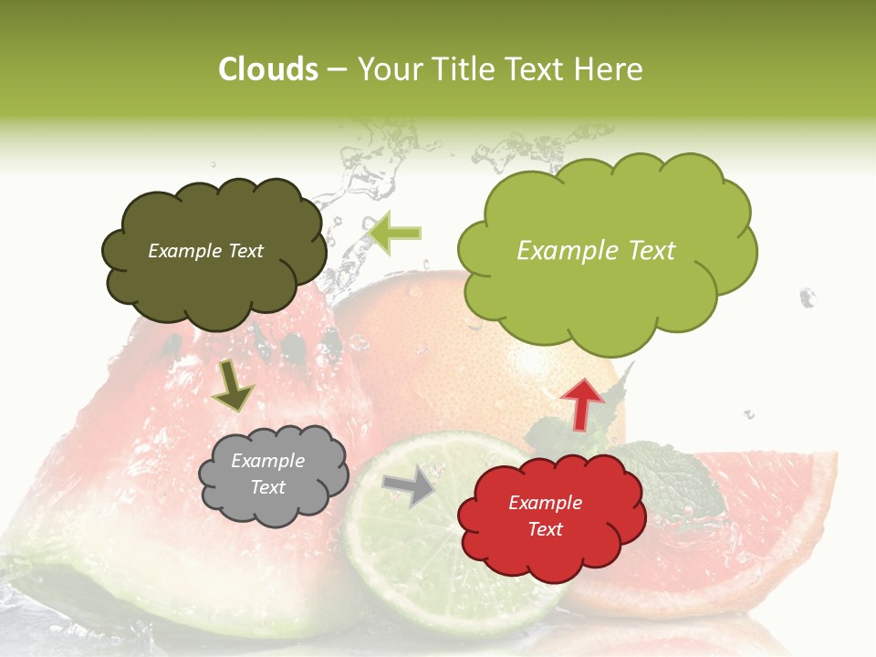 Red Fresh Herb PowerPoint Template