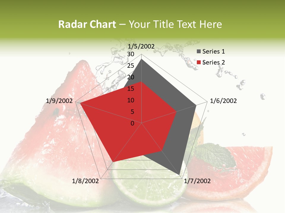 Red Fresh Herb PowerPoint Template