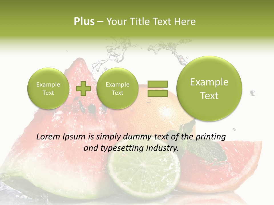 Red Fresh Herb PowerPoint Template