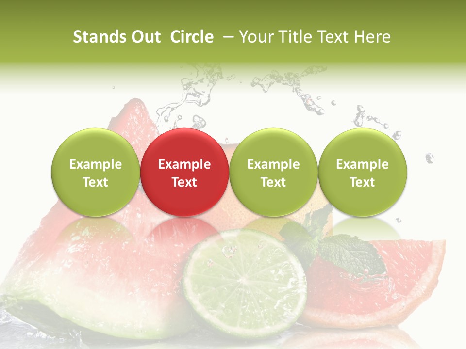 Red Fresh Herb PowerPoint Template